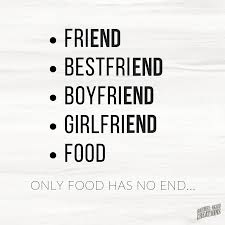 See more ideas about inspirational quotes, encouragement, quotes. Friend Best Friend Boyfriend Girlfriend Food Only Food Has No End Quote Saying Food Foodquote Foodsa Food Quotes Funny True Quotes Foodie Quotes