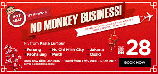 Airasia free seats zero fares flight ticket promotion free seats is back! Airasia Offers To Usher In The Year Of The Monkey Economy Traveller