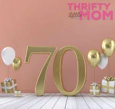 Celebrate their milestone birthday with one of our stunning gifts! Seventeen 70th Birthday Gift Ideas Thrifty Little Mom