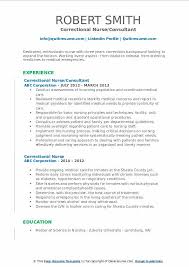 correctional nurse resume samples