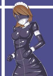 Latex maid sexy outfit for your viewing pleasure