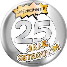 Card Xpress Kaart 25 Jaar Getrouwd Cadeaus Gadgets Kopen Beslist Nl O A Ballonnen Feestkleding