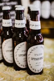 Check Out This Awesome Diy Black And White Wedding Beer Wedding Beer Bottle Wedding Beer Wedding Favors
