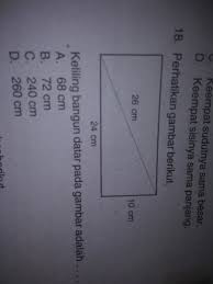 C 942cm2 d 932cm2 21. Perhatikan Gambar Berikut Keliling Bangun Datar Pada Gambar Adalah Cara Golden
