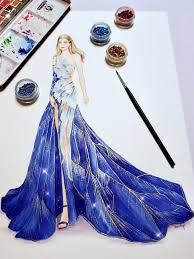 Gigi Hadid In Versace At Met Gala 2018 Illustrated By Draw A Story Fashion Illustration Dresses Fashion Illustration Sketches Dresses Fashion Drawing Dresses