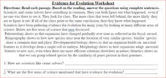 Explain how fossils and the fossil record document the descent of modern species from ancient ancestors. Answered Evidence For Evolution Worksheet Bartleby