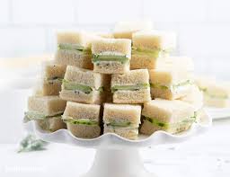 Mini sandwiches for baby shower. Cucumber Sandwiches Belly Full