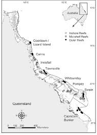 The official facebook page for the great barrier reef marine. Map Of The Great Barrier Reef Showing Survey Reefs Circles Coded By Download Scientific Diagram