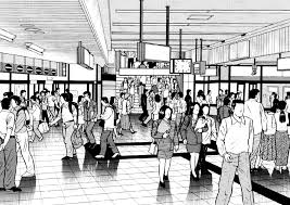 漫画背景 駅改札口 - alumin2 - BOOTH