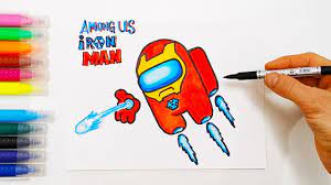 Our coloring pages are easy to print, and we have a huge collection to choose from. How To Coloring Page Among Us Iron Man Coloring Among Us Iron Man Youtube