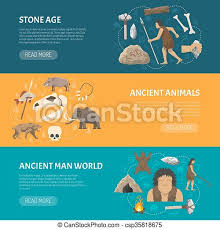 Maybe you would like to learn more about one of these? Steinzeit Banner Horizontale Banner Uber Das Leben Alter Menschen Und Tiere Im Prahistorischen Steinzeit Isoliert Canstock