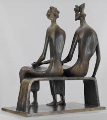 King and Queen', Henry Moore OM, CH, 1952–3, cast 1957 | Tate