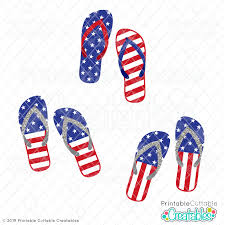 Freesvg.org offers free vector images in svg format with creative commons 0 license (public domain). Us Flag Flip Flops Free Svg Files Clipart For Cricut Silhouette