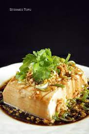 Steamed Tofu Recipe Recipes Food Tofu Dishes