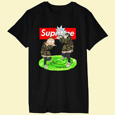 Rick and morty logo colors. Rick And Morty Supreme Box Logo Style Inspired Unisex Tee T Fashion Logo Rick And Morty Unisex Tee