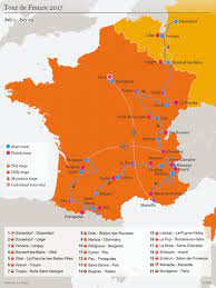 The 2021 route is a purely french affair starting in britainy and heading across the massif central into the high alps south across provence and into the pyrenees. The Route Of The 2017 Tour De France Sports German Football And Major International Sports News Dw 29 06 2017