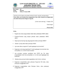 Abstrak proyek konstruksi dalam pembangunannya seringkali memiliki risiko. Soal Uas K3 Juldes2020