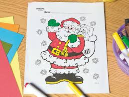 Don't forget the eight tiny reindeer! Santa Free Printable Coloring Page Fun365