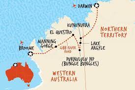 Darwin To Broome Road Trip Map Darwin To Broome Adventure | Adventure Tours Australia
