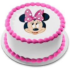 Minnie mouse is one of the leading animal cartoon characters of disney. Minnie Mouse Face Edible Frosting Image Cake Topper 8 Round Abpid50419 Walmart Com Walmart Com