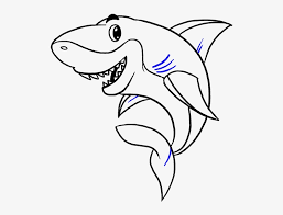 Start on the left end of the curve you drew in the previous step. How To Draw Shark Drawing Png Image Transparent Png Free Download On Seekpng