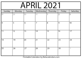 Christian, catholic, jewish & muslim. Printable April 2021 Calendar Apache Openoffice Templates