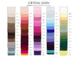 crystal satin color chart in 2019 satin color bridesmaid