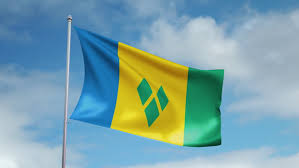 Saint vincent and the grenadines. Waving Saint Vincent And The Grenadines Flag Video Stock Footage