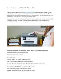 Enjoy the ojpro8710 print service after the initial printer configuration. How Do I Install My Hp Officejet Pro 8710 On My Laptop By Printersetuphp Issuu