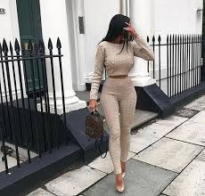 Hit refresh on your stay home wardrobe with this loungewear set. Beige Cable Knit Loungewear Set Anha Loungewear Set Fashion Lounge Wear