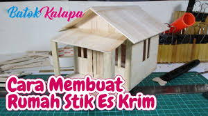 Ambil kardus, lalu potong kotak seukuran dengan kotak stik es krimnya. Cara Membuat Atap Rumah Dari Stik Cek Bahan Bangunan