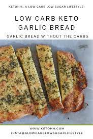 Low Carb Keto Garlic Bread Ketohh Simple Delicious And Gluten Free Recipe Low Carb Breakfast Recipes Low Carb Diet Recipes Low Carb