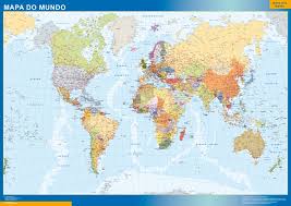 Un mapamundi (del latín medieval mappa mundi, «mapa del mundo» es una representación cartográfica (mapa) de toda la superficie terrestre. Mapa Mural Do Mundo