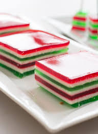 Other ingredients may include cottage cheese, cream cheese, marshmallows, nuts, or pretzels. Layered Christmas Jello Sugar N Spice Gals