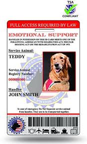 Holographic Emotional Support Dog Id Card Custom Includes Registration To National Dog Registry Be Sure To Check O Service Dogs Emotional Support Dog Dog Id
