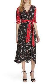Tanya Taylor Blare Floral Clusters Silk Dress Main Color Red Black Dresses Silk Dress Slip Dress Outfit