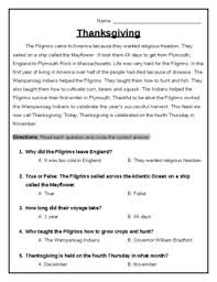 First, we will go through the list of questions on our thanksgiving trivia … Quiz Thanksgiving Passage 5 Multiple Choice Quiz Editable Tpt