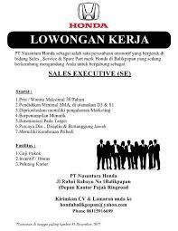 Maybe you would like to learn more about one of these? Lowongan Kerja Periode Desember 2017 Portal Balikpapan Facebook