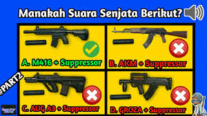 Pastikan kalian menjawab setiap pertanyaan dengan jawaban yang tepat. Pubg Quiz Tebak Suara Senjata Plus Suppressor Pubg Mobile Hanya Pro Player Bisa Menebak Semua Youtube