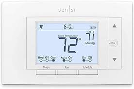 The lock icon will display on the screen once the thermostat has. Amazon Com Emerson Sensi Termostato Inteligente Con Wi Fi Para Smart Home Funciona Con Alexa Energy Star St55 Herramientas Y Mejoras Del Hogar