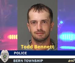 On July 31, 2022 Todd Bennett was being treated at the Penn State Health  St. Joseph Hospital. During his treatment, Bennett became belligerent and  bit a Registered Nurse
