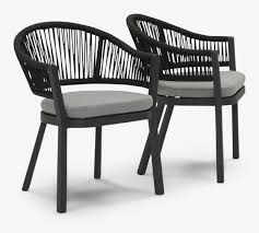 Catalina Outdoor Dining Chair Set Of 2 In 2021 Outdoor Dining Chairs Outdoor Furniture Chairs Metal Outdoor Chairs
