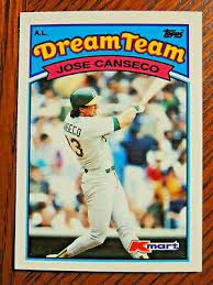 Why score chose to feature canseco wearing nothing but a pair of jeans is anyone's guess. Jose Canseco 1989 Topps Kmart Dream Team Glossy Card 18 A S Ebay