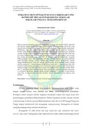 Anda bisa mendownload file doc contoh laporan ini pada link berikut: Pdf Strategi Menciptakan Budaya Sekolah Yang Kondusif Melalui Paradigma Sekolah Sekolah Unggul Muhammadiyah