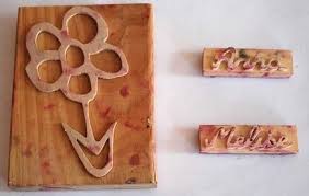 Tampon encreur d'empreintes digitales de peinture de doigt de bricolage pour timbres papier bois tissu. Fabriquer Un Tampon Encreur Les Tutos