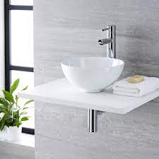 Glass is a very popular choice today and. Milano Irwell White Modern Round Countertop Basin 320mm X 320mm No Tap Holes