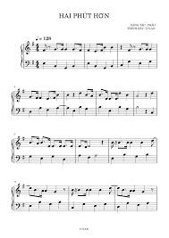HAI PHÚT HƠN – Pháo HAI PHÚT HƠN Pháo Sheet music for Piano (Solo) Easy |  Musescore.com