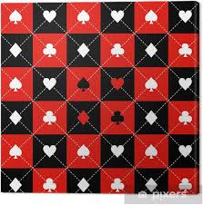 Get a diamond background which suits to your personality the best. Card Suits Red Black White Chess Board Diamond Background Vector Illustration Canvas Print Pixers We Live To Change