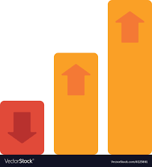 Bar Chart With Up And Down Arrows