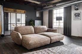 Tolle sofa leder braun big sofas leather sofa sofa. Kawola Big Sofa Davito Longchair Stoff Braun Otto
